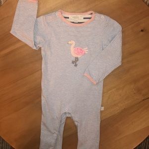 Pima Cotton Albetta Flamingo Romper